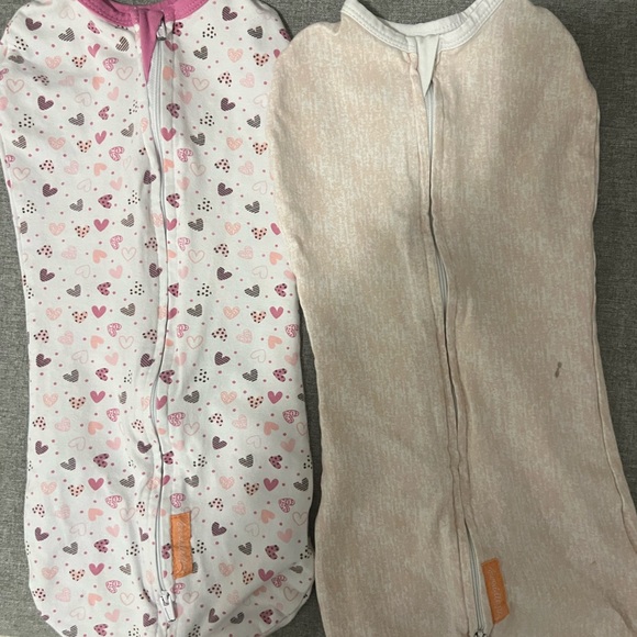 3 pack of swaddleme zip swaddles - used for 1 month size s/m - Picture 6 of 7